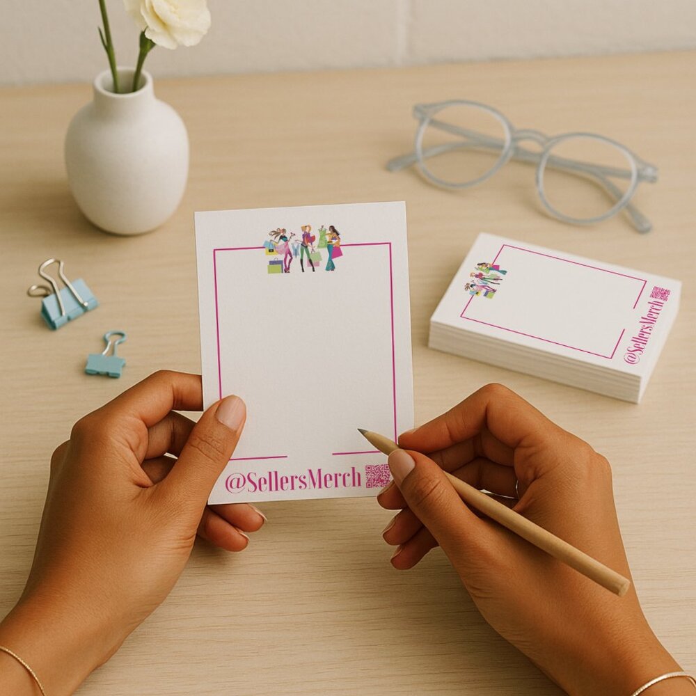 Custom Note Cards for Small Business Packaging – Personalized with QR Code - Picture 4 of 5